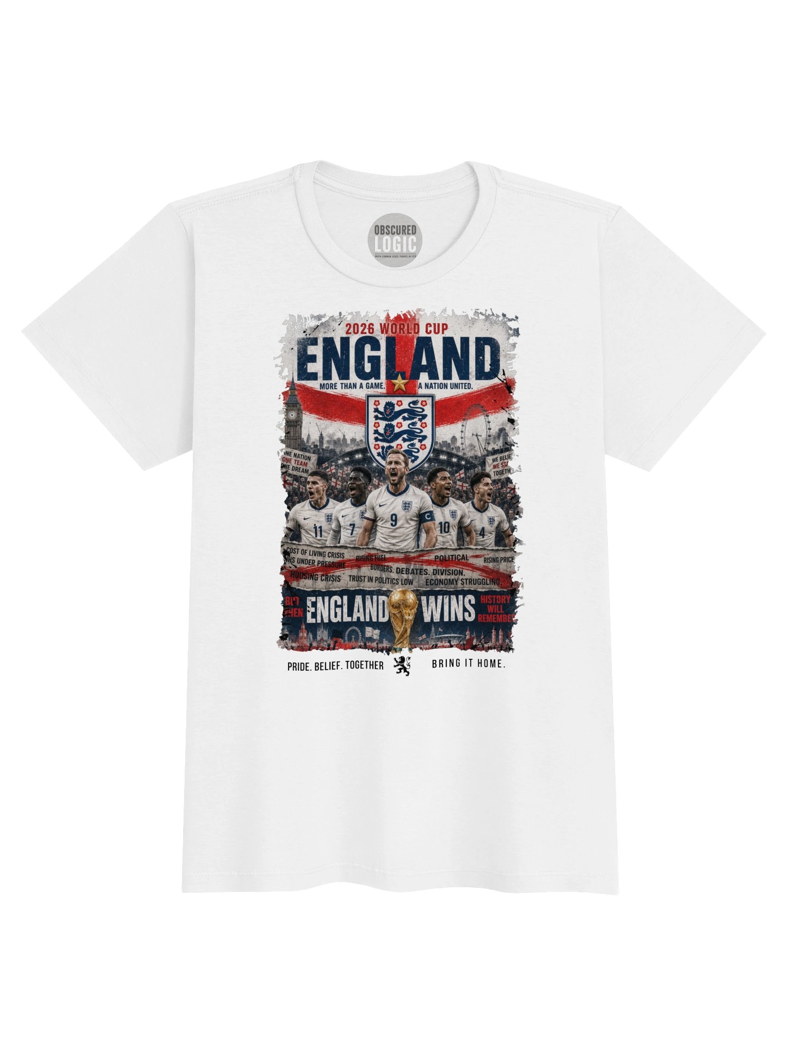 England 2026 World Cup Fan Poster Tee product image (1)