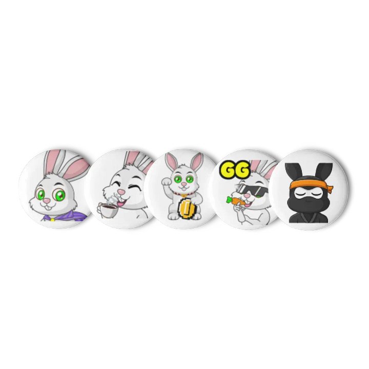 Bunny Army Pin Set product image (1)