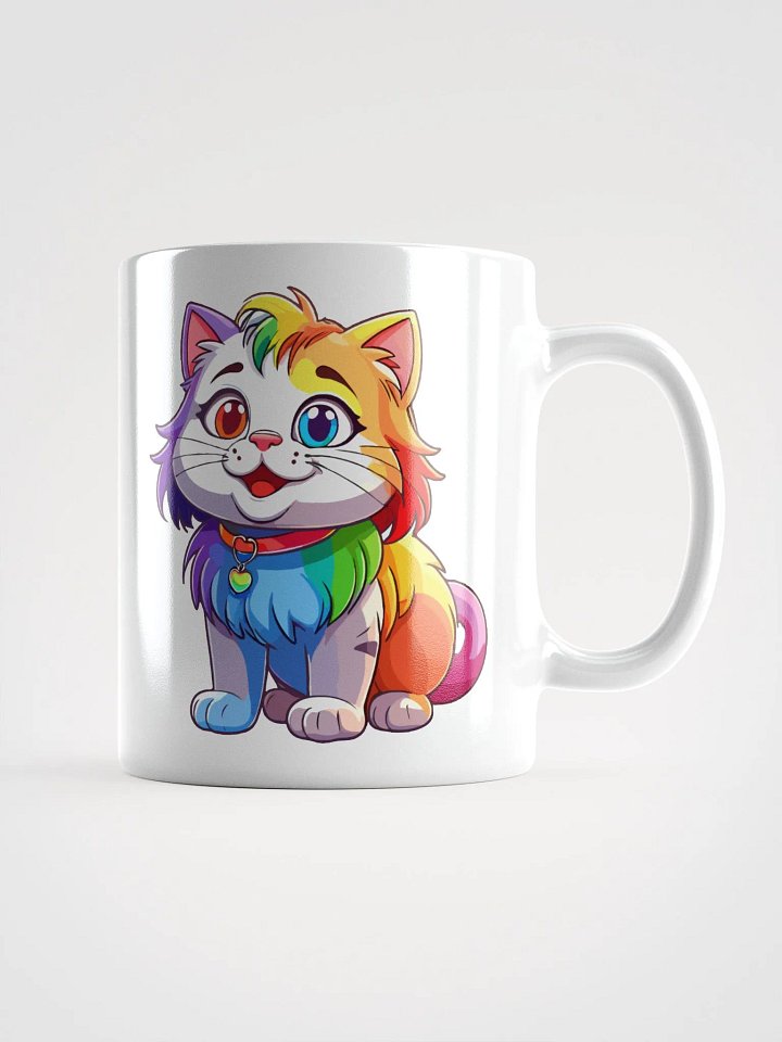 Cute Rainbow Color Cat 7 , Mug product image (2)