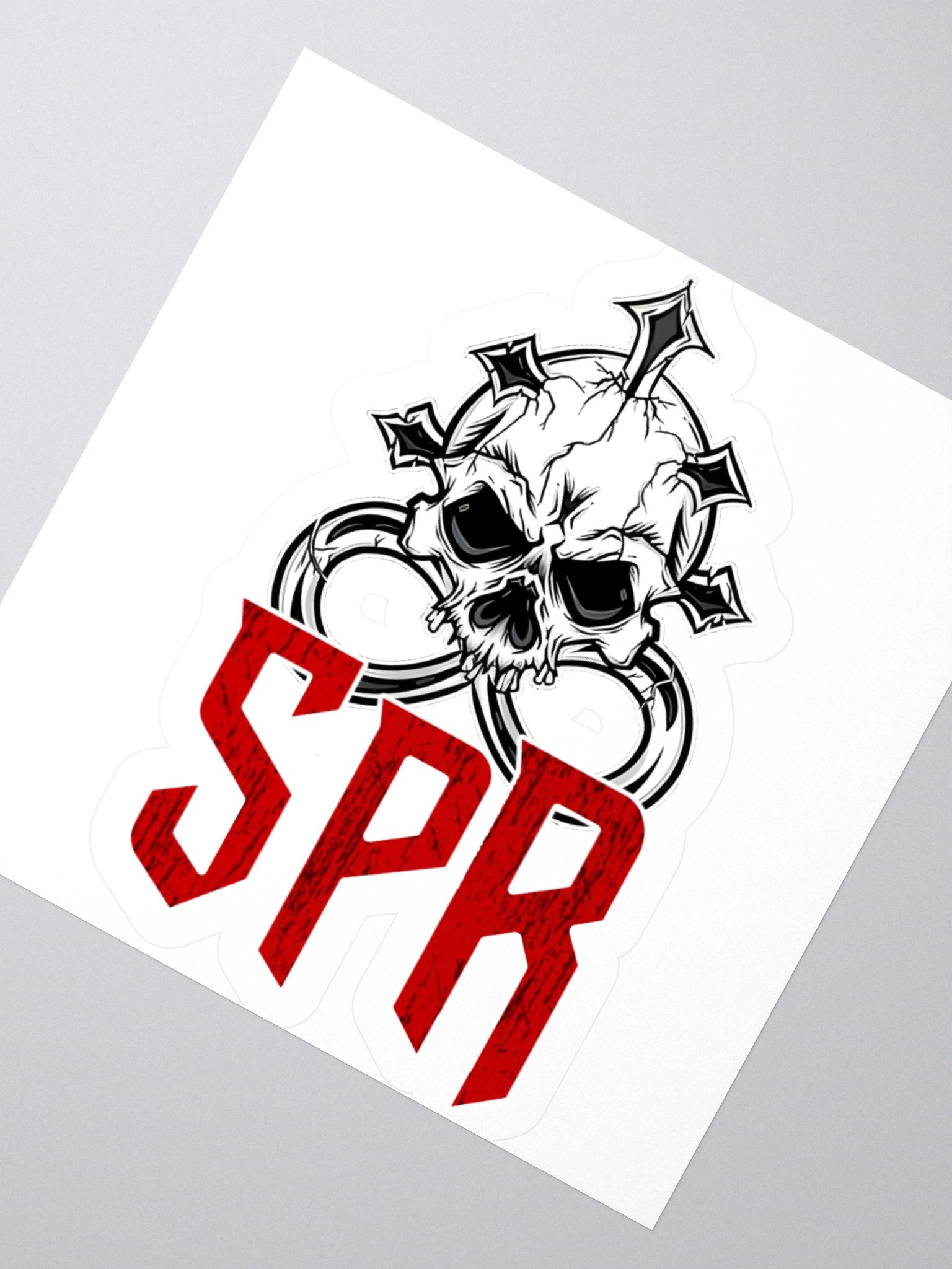 Skull Piercing Records Kiss Cut Stickers product image (4)