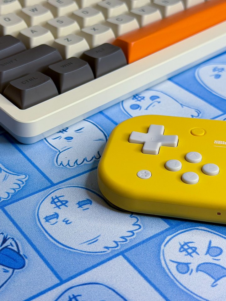 Blue Money Ghost Desk Mat product image (2)