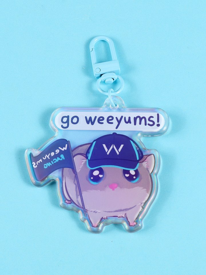 Go weeyums Holographic acrylic keychain product image (2)