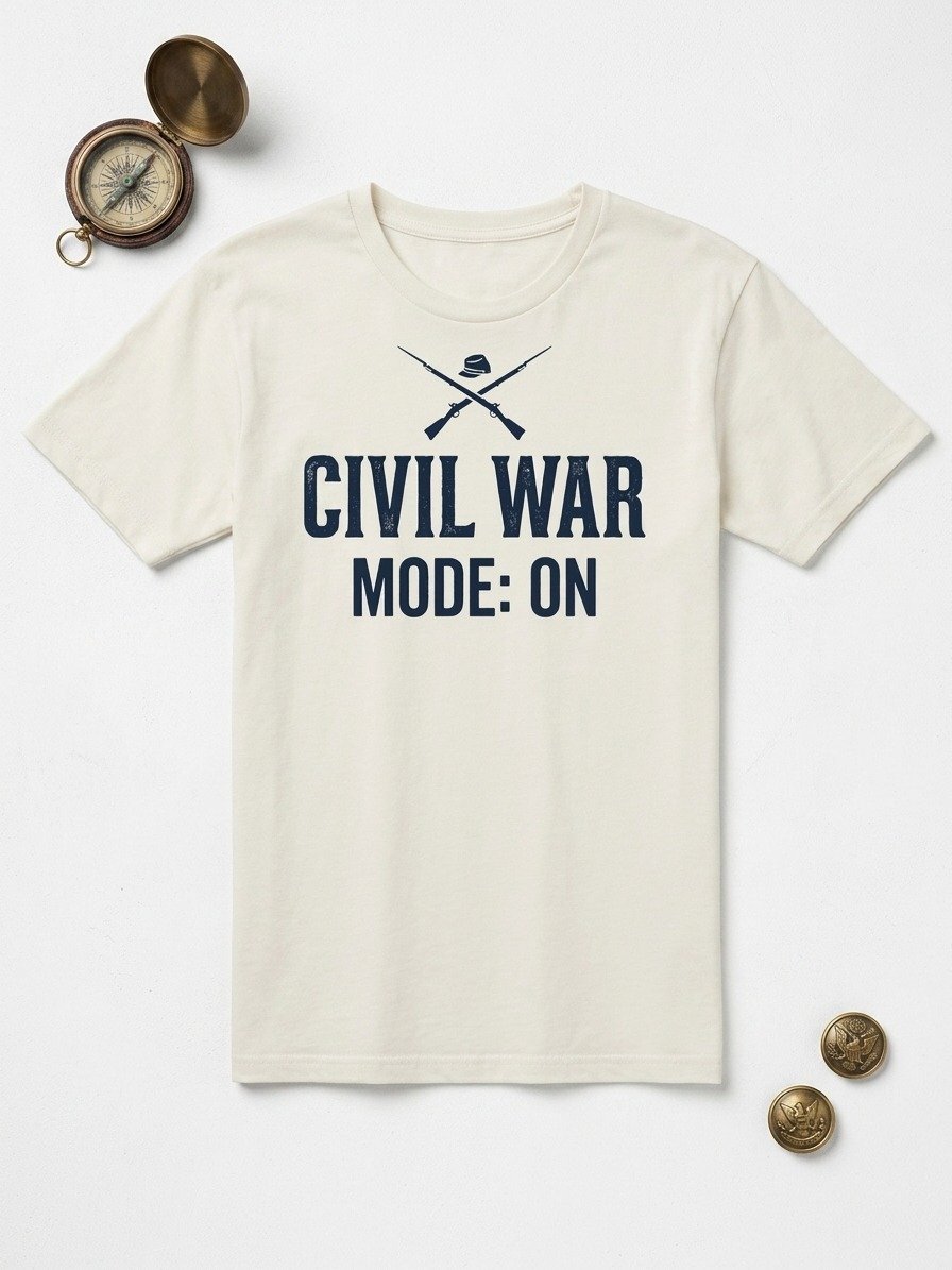 Civil War Mode On T-Shirt – Funny Civil War T-Shirt product image (2)