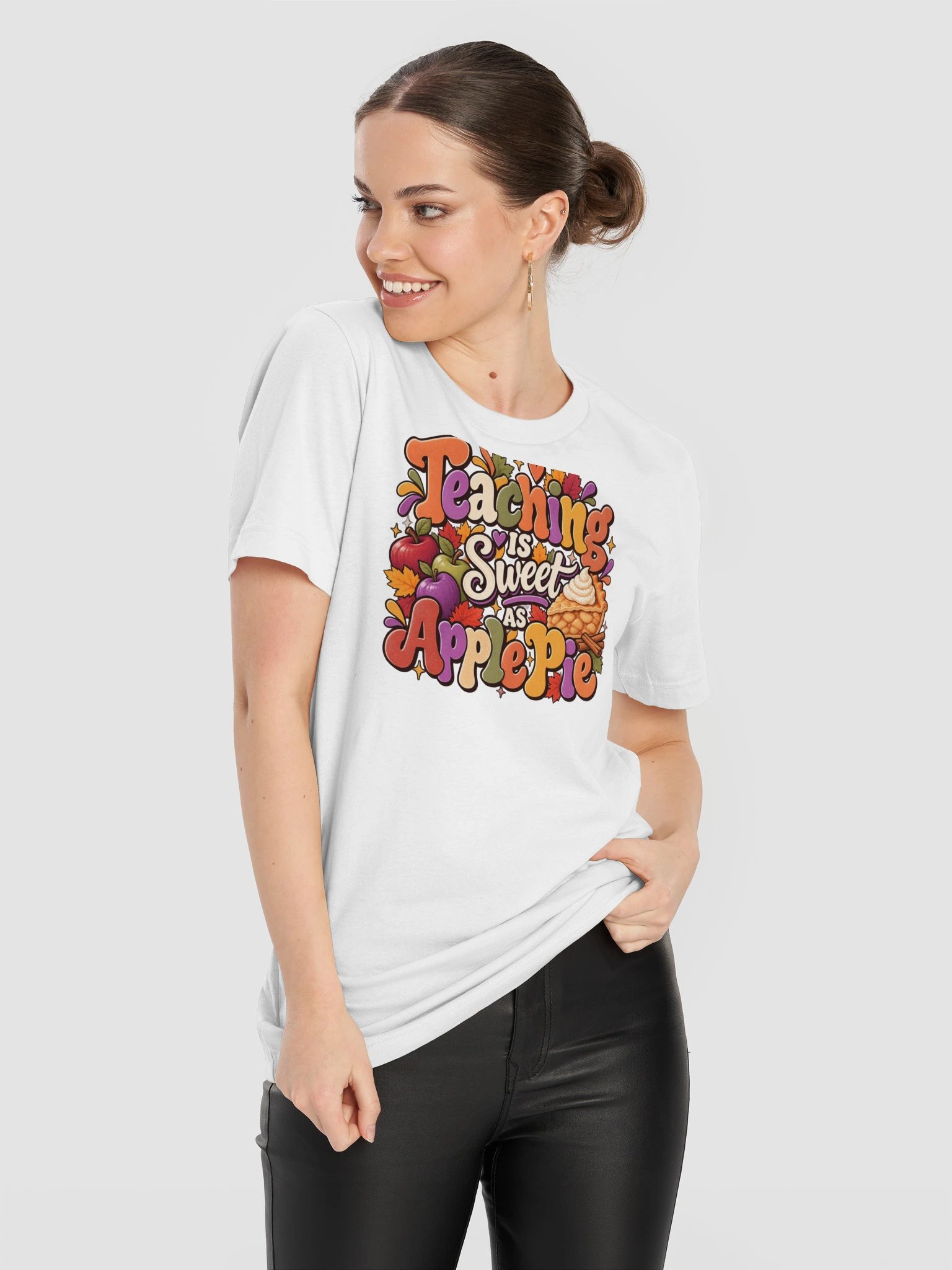 Teaching Is Sweet as Apple Pie T-Shirt product image (41)