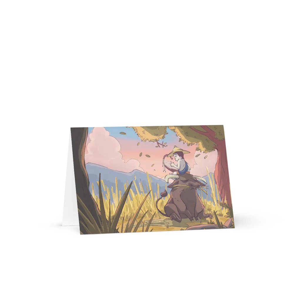 Serenading a Buffalo | Greeting Card product image (1)