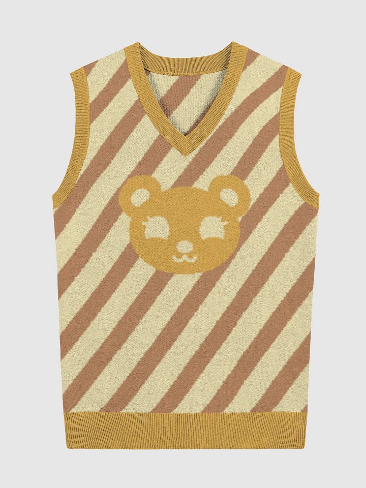TeddyChan Stripe Vest - Yellow product image (3)