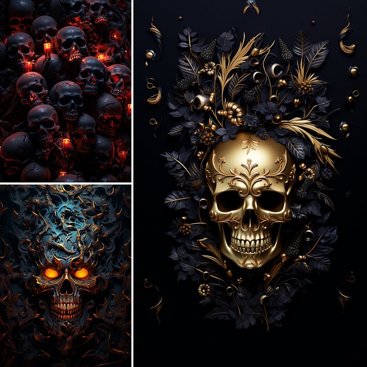Macabre Melodies: Skulls Wallpaper Pack for the Fearless product image (1)