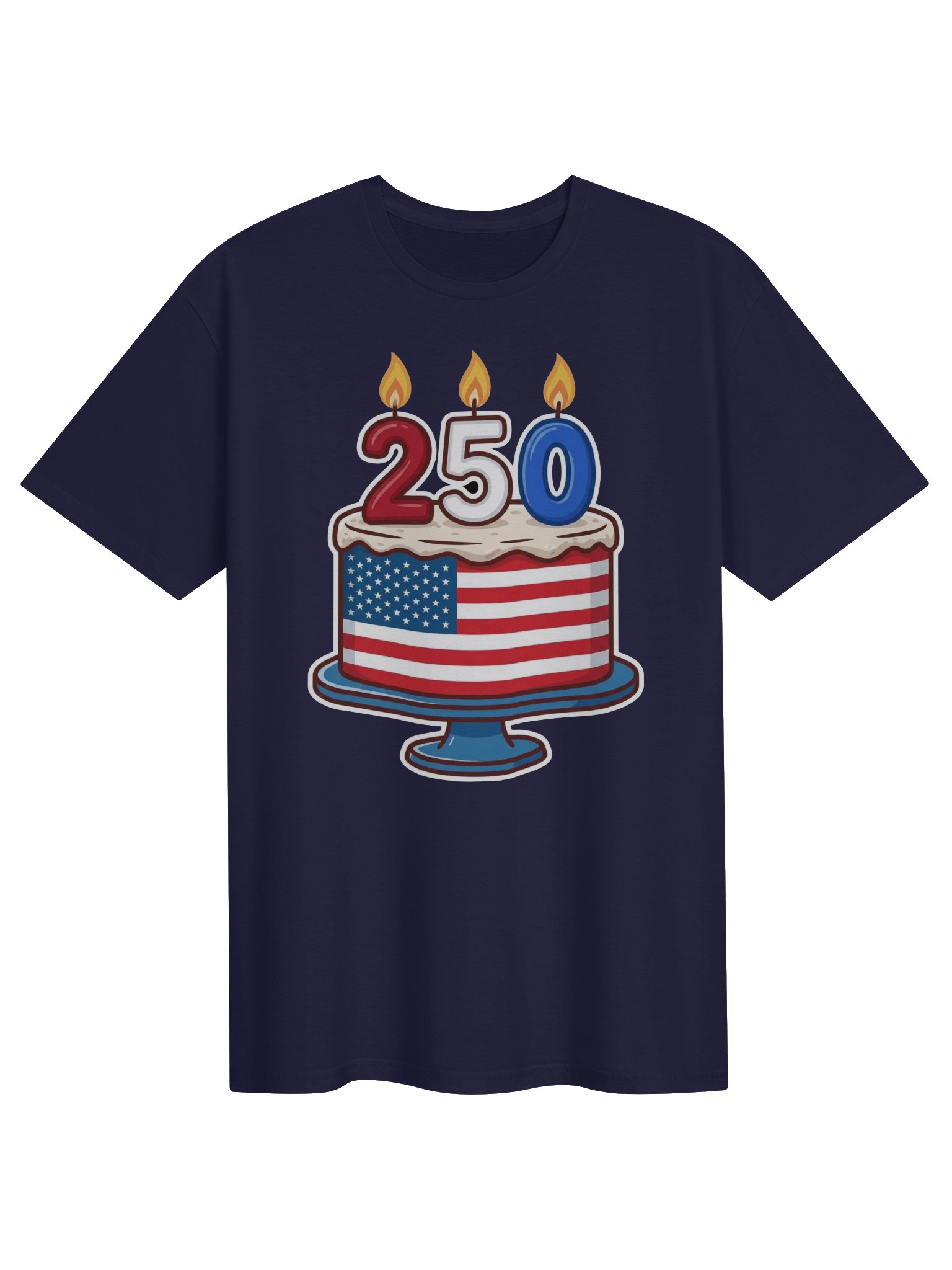 America 250 Birthday Cake Tee | USA T-Shirt product image (11)