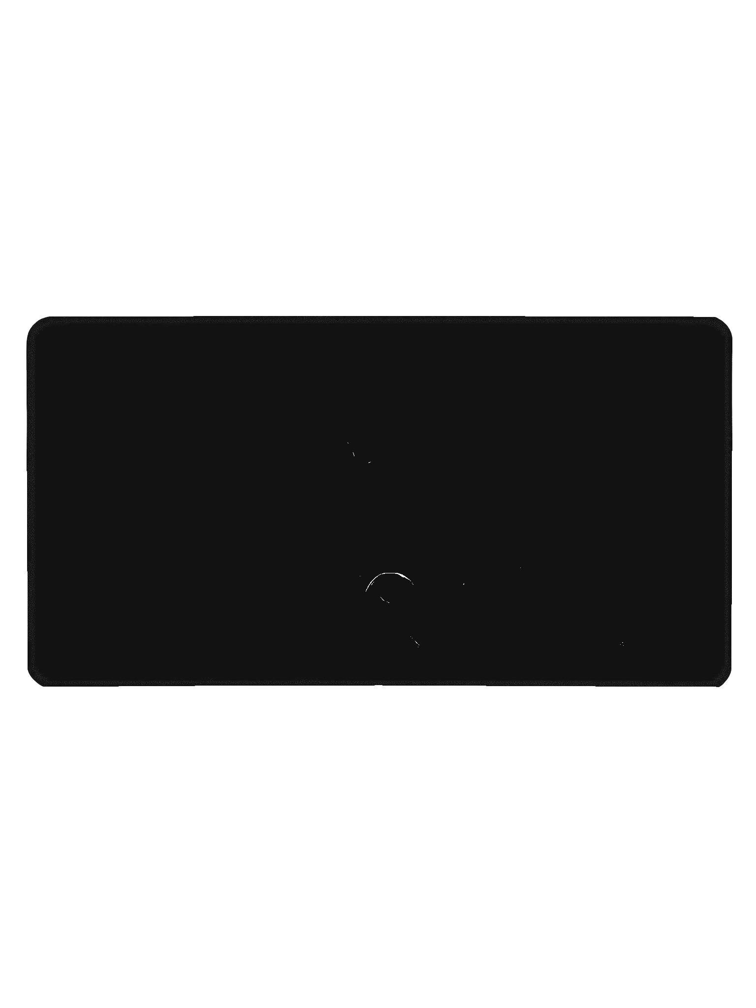 GhostGaming Neoprene Desk Mat with Galaxy background product image (1)