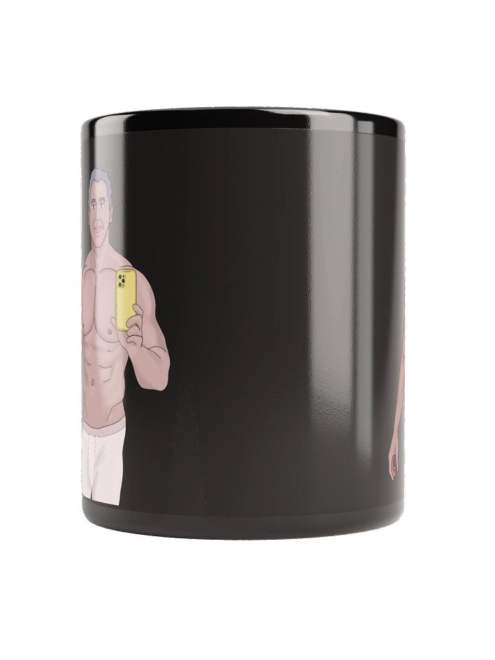 Gym Daddy Mirror Selfie Black Glossy Mug product image (4)