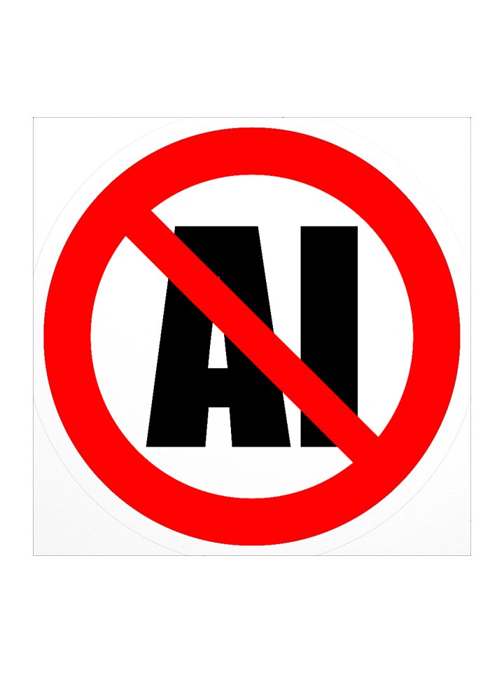 No AI sticker product image (2)