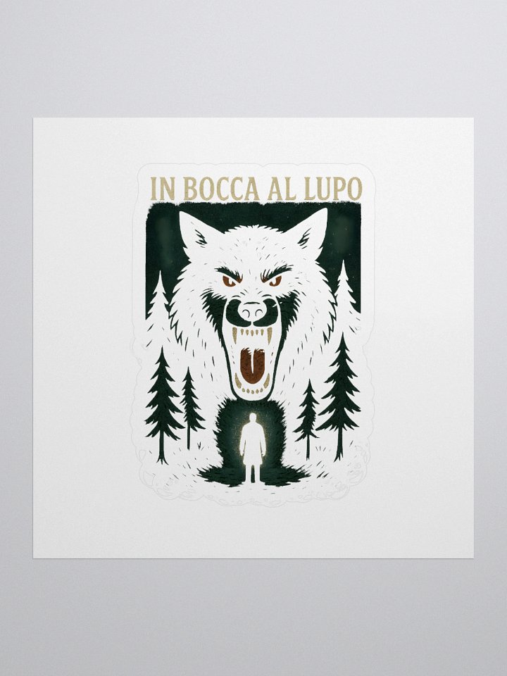 In bocca al lupo sticker by dark alphabet product image (1)