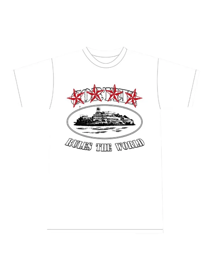 Corteiz 4Starz Alcatraz T-shirt White product image (1)