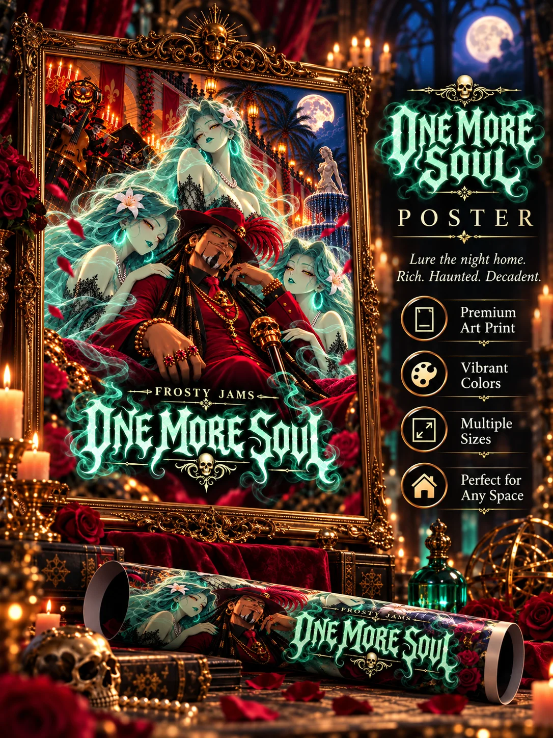 One More Soul 💀 | Gothic Ghost Anime Poster product image (1)