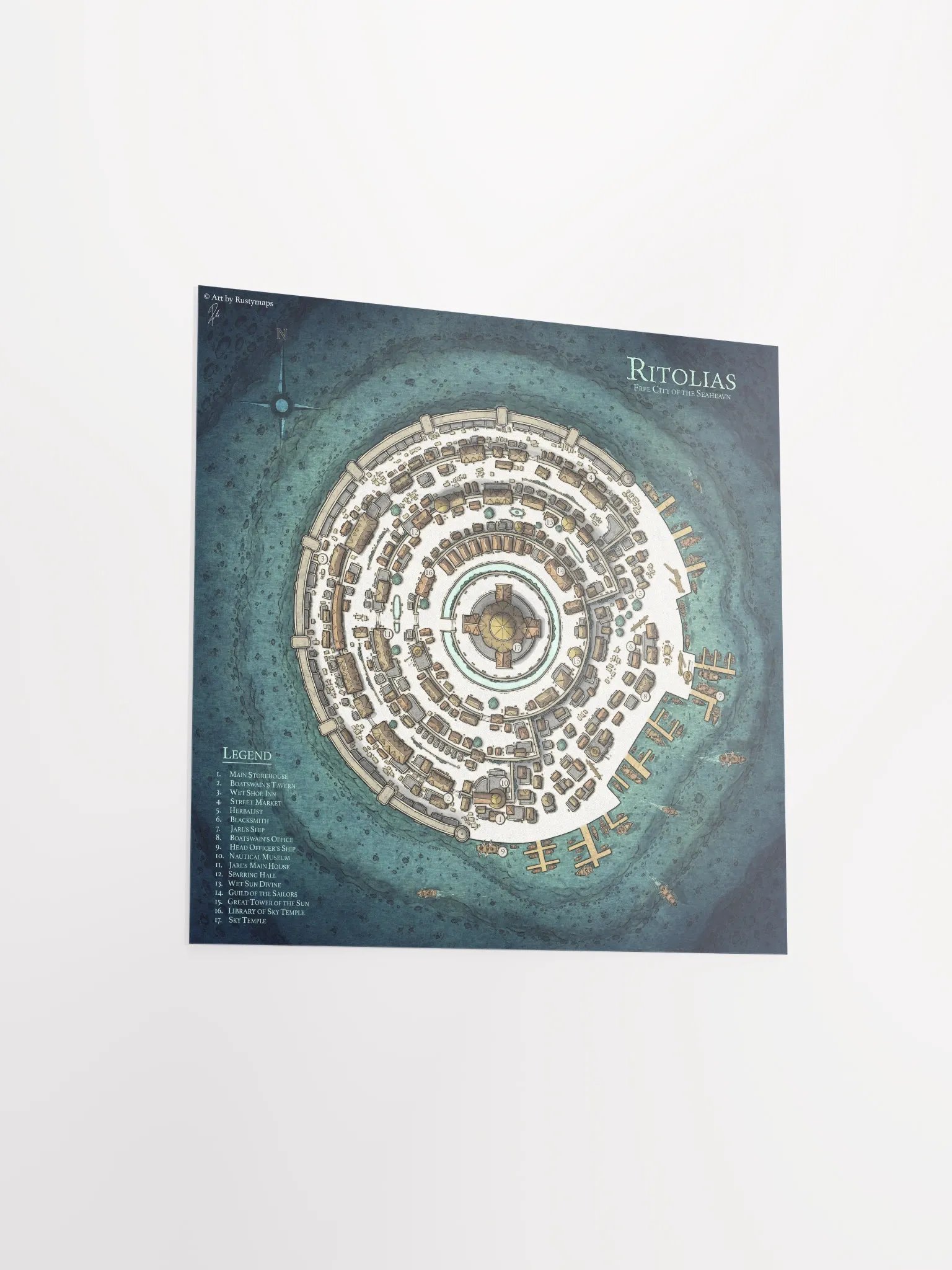 RITOLIAS CITY POSTER 10'' X 10'', 12'' X 12'' product image (3)