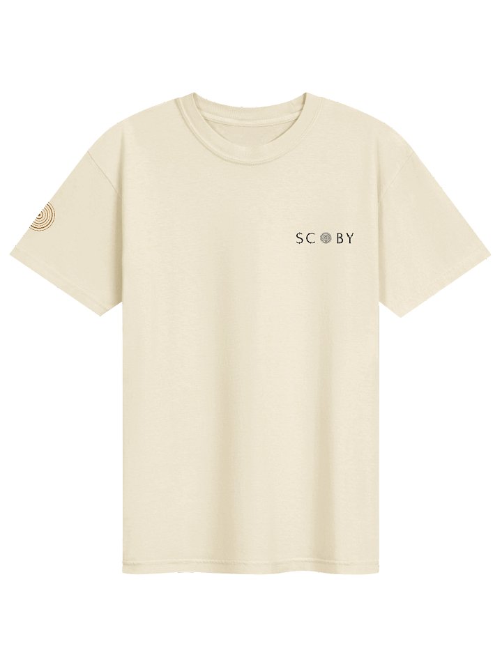 Scoby Logo Embroidered Tee in Ivory product image (1)