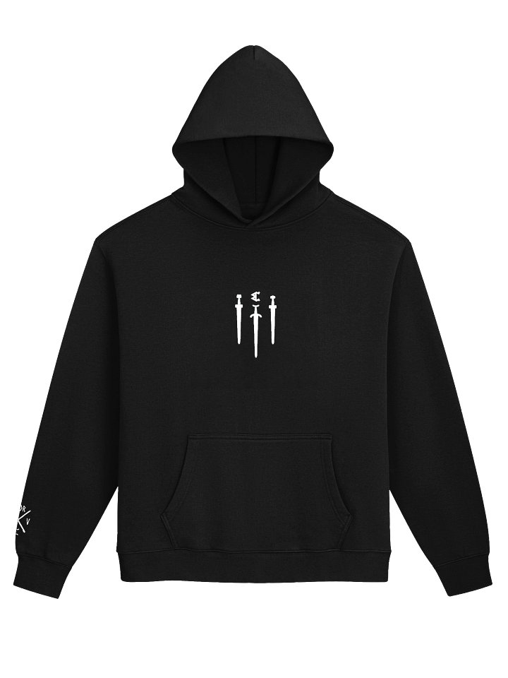 Three Swords Embroidered Hoodie (Oversized) product image (1)