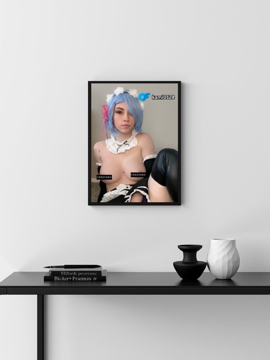 Metal Print - Kami0124 Rem Cosplay Seductive Maid - 8x10 product image (3)