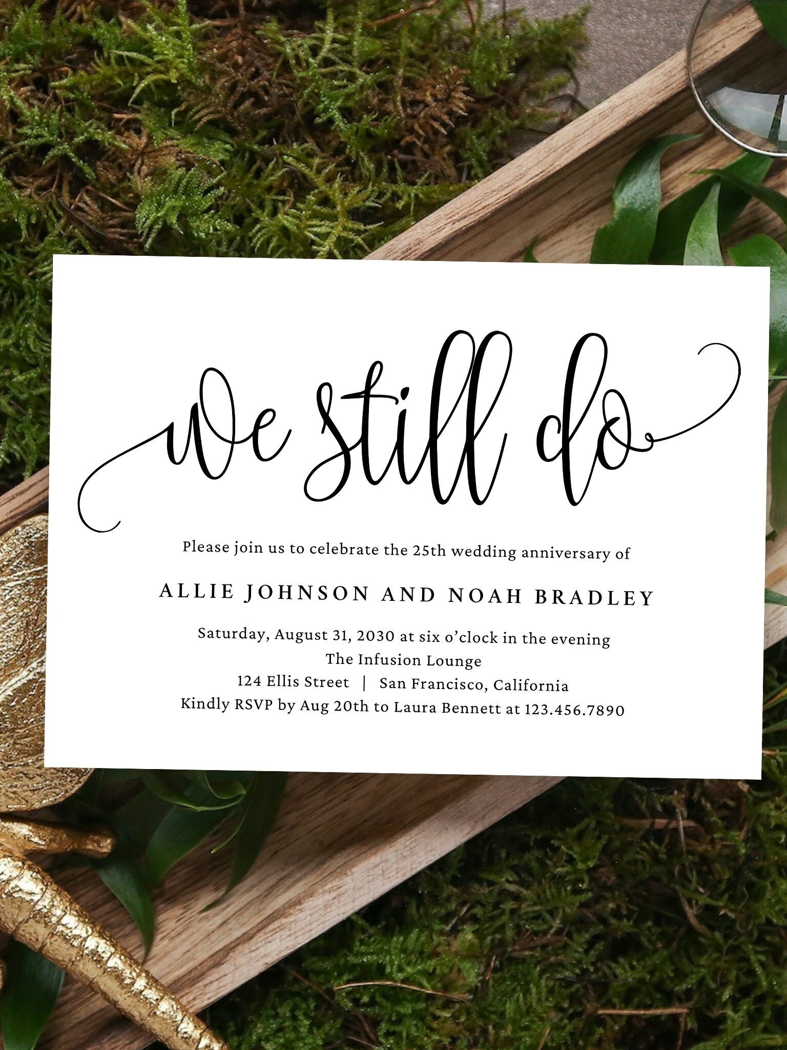 We Still Do Wedding Anniversary Invitation Canva Template LCC product image (2)