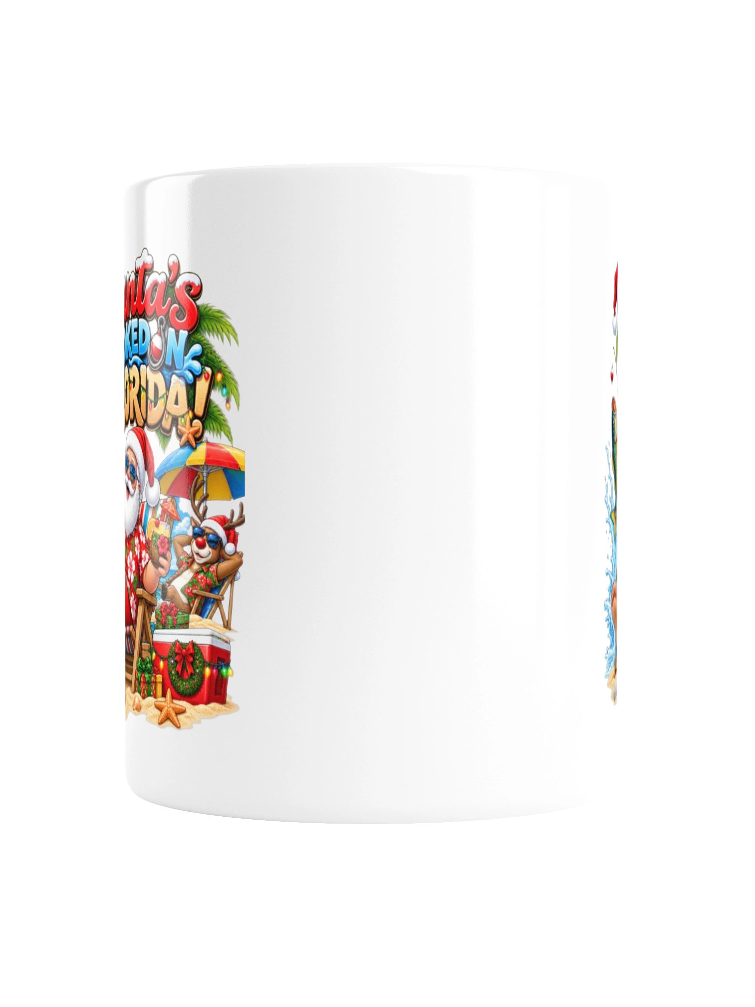 SANTA'S HOOKED ON FLORIDA! — CHRISTMAS WITH A TROPICAL TWIST - MUG product image (4)
