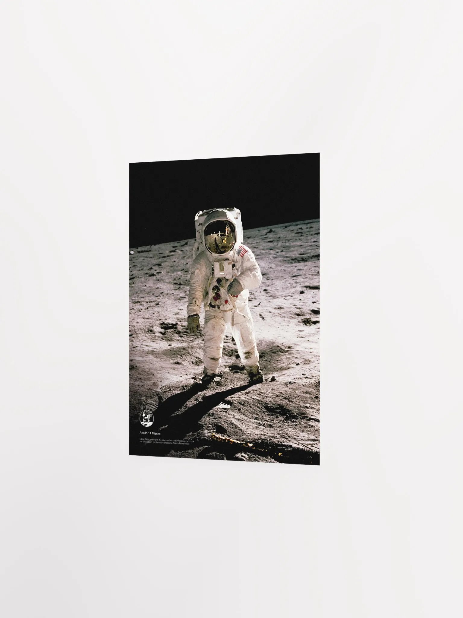 NASA Apollo 11: Edwin Aldrin walking on the lunar surface, 1969 — space poster, space art, photo poster, NASA print, space wall decor product image (8)