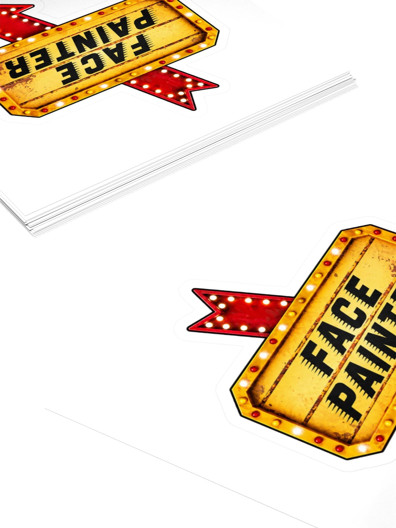 Face Painter Showtime Kiss Cut Sticker product image (4)