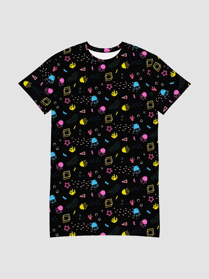 Shifty Seas dark pattern t-shirt dress product image (2)