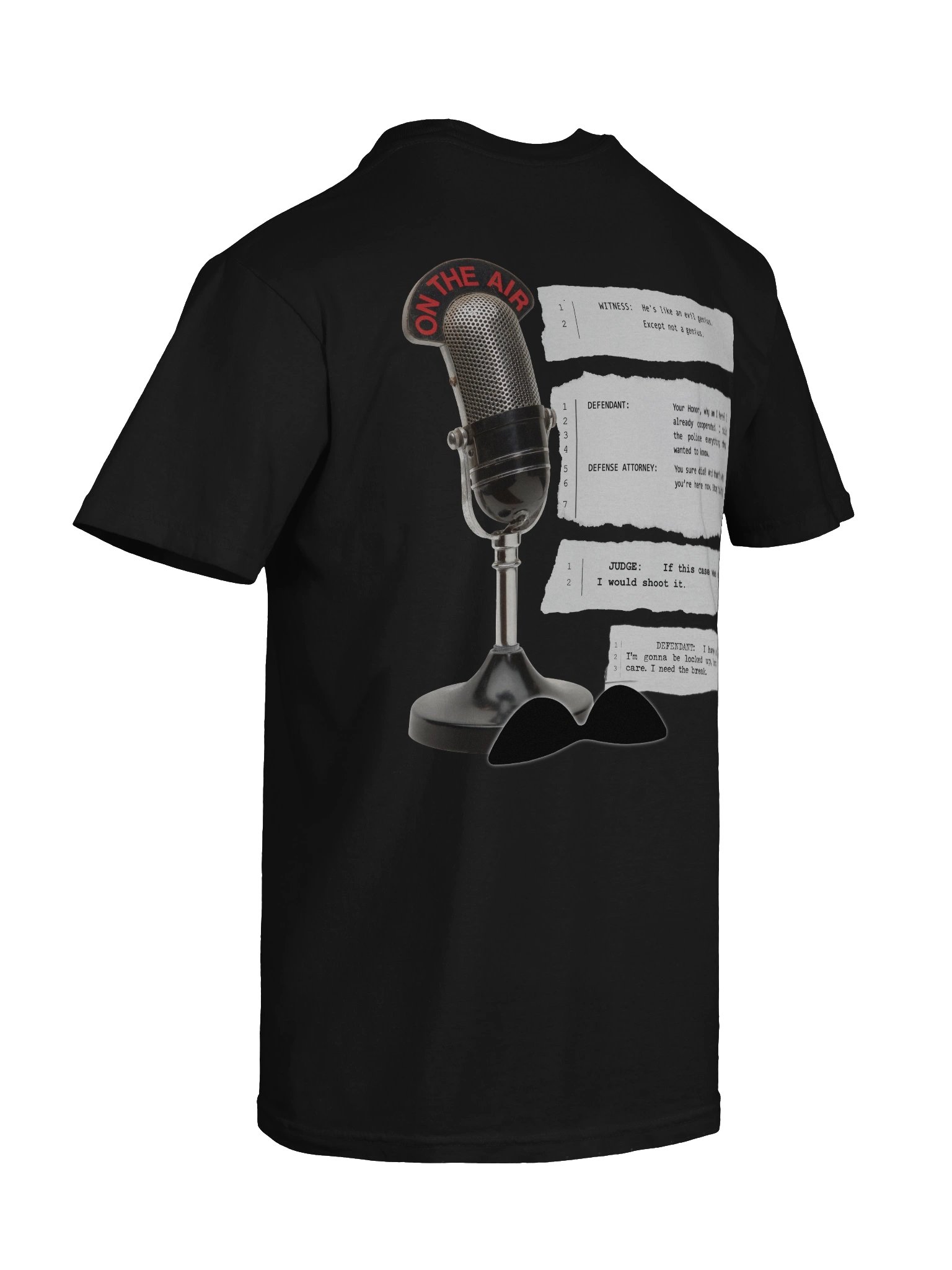 Iconic Court Transcripts Black T-Shirt product image (10)