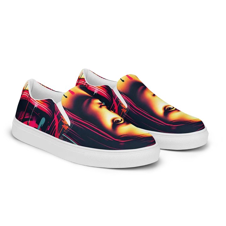 Mona Lisa Remix , Women's Slip on canvas shoes product image (2)
