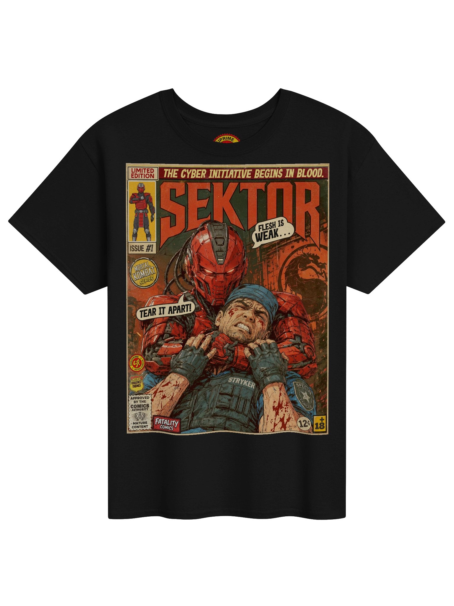 Mortal Kombat Sektor Comic Art T-Shirt product image (1)