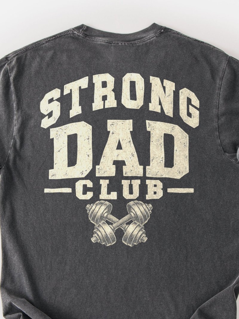 Strong Dad Club Oversized Gym Tee | Gym Shirt for Dad product image (2)