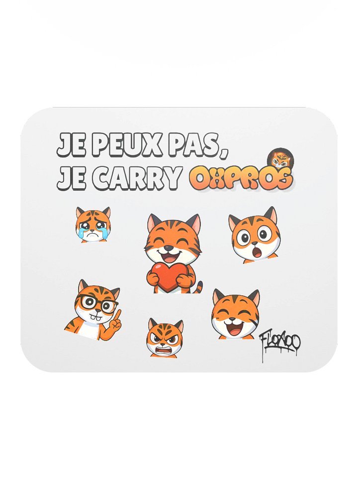 Tapis de souris "Je peux pas je carry Oxpros" product image (1)