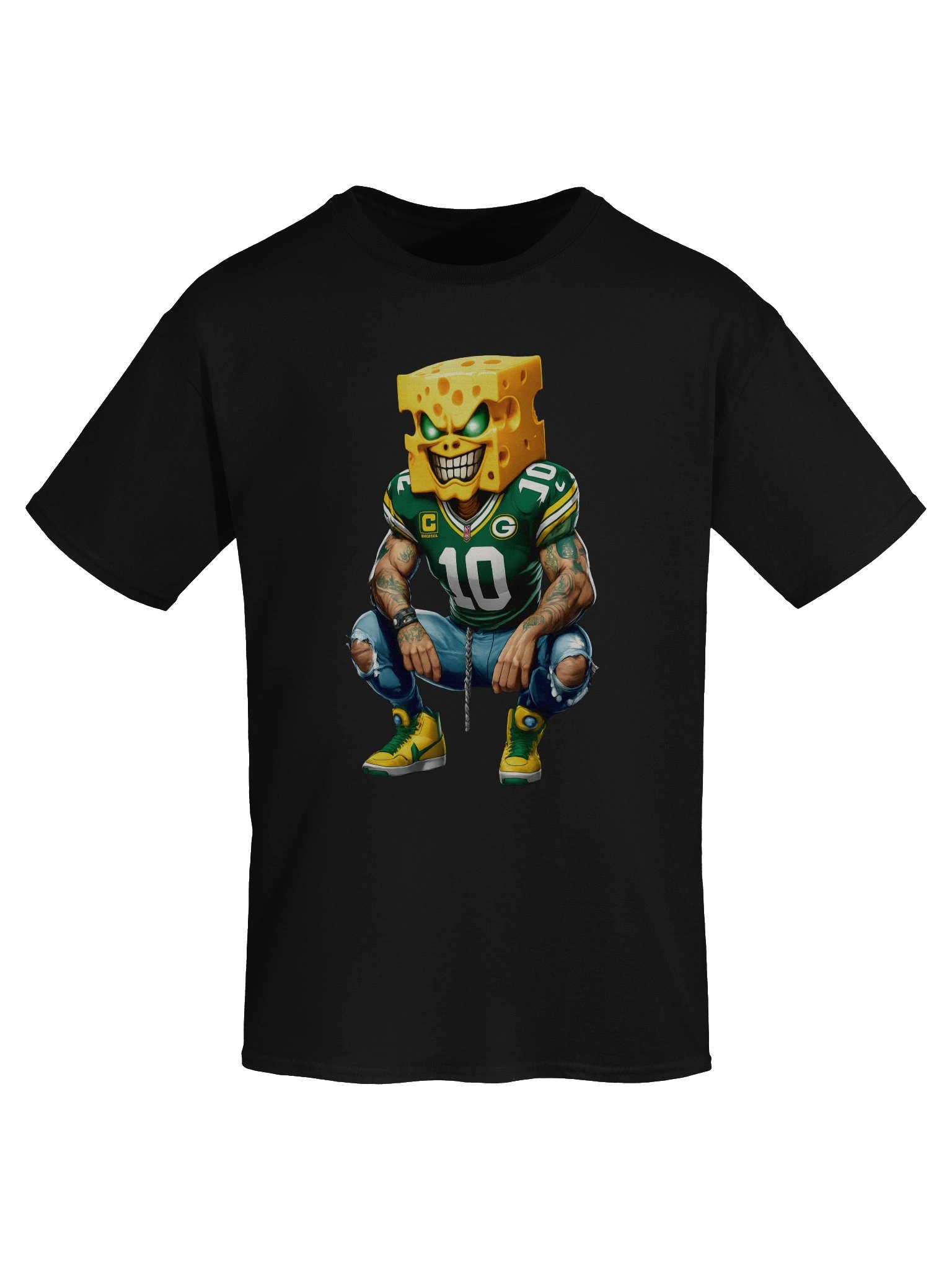 Menacing Cheesehead Footballer Tee product image (5)