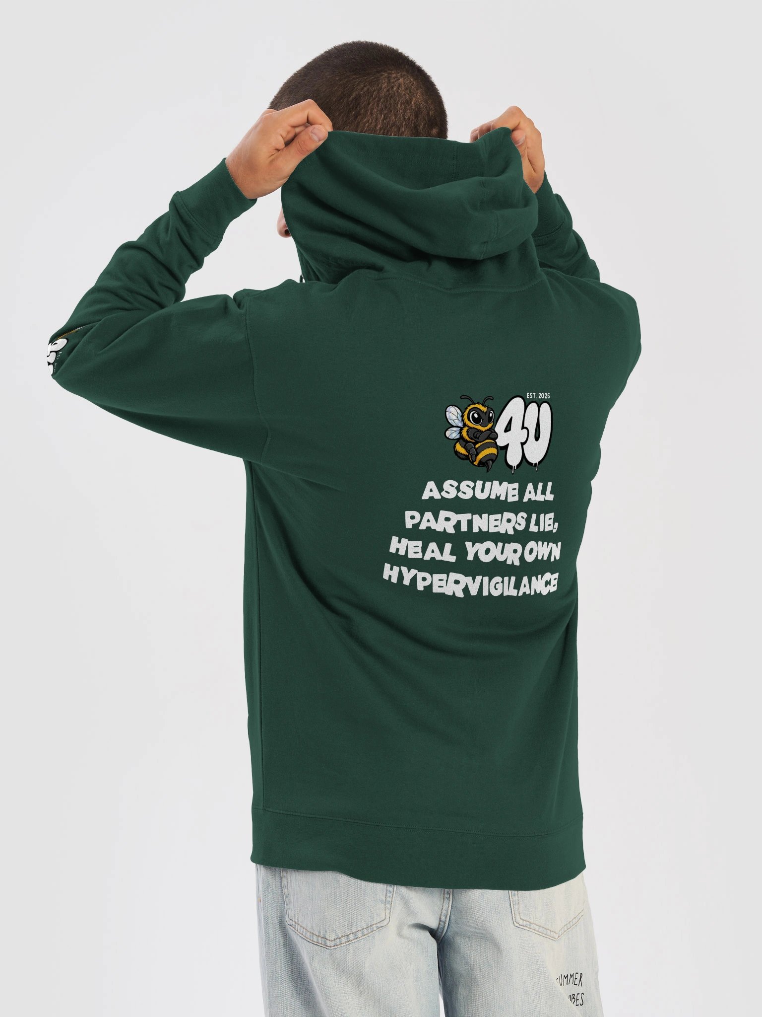 HEAL YOUR OWN HYPERVIGILANCE FLEECE ZIP-UP HOODIE product image (23)