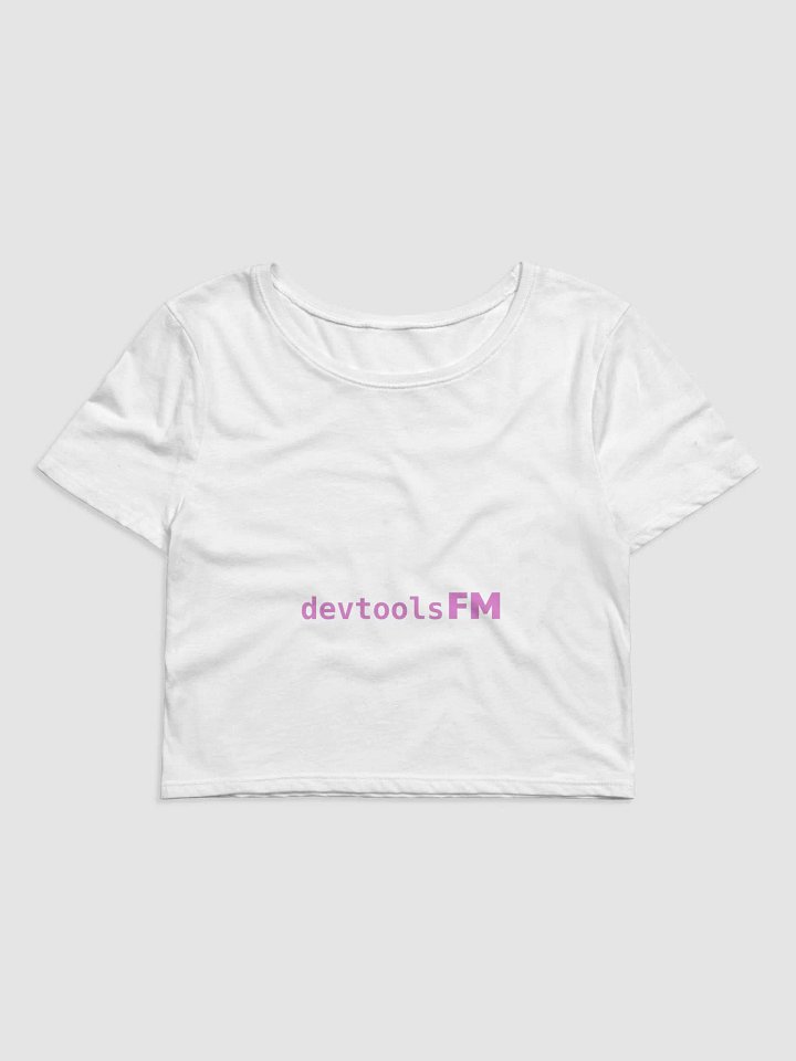 White Brand Crop Tee product image (1)