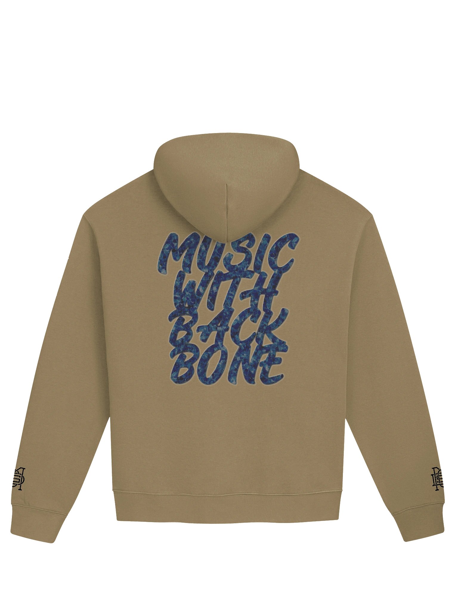 5 YRS SPYNAL x CUSSDEM Embroidered Oversized Hoodie Sand/White product image (2)