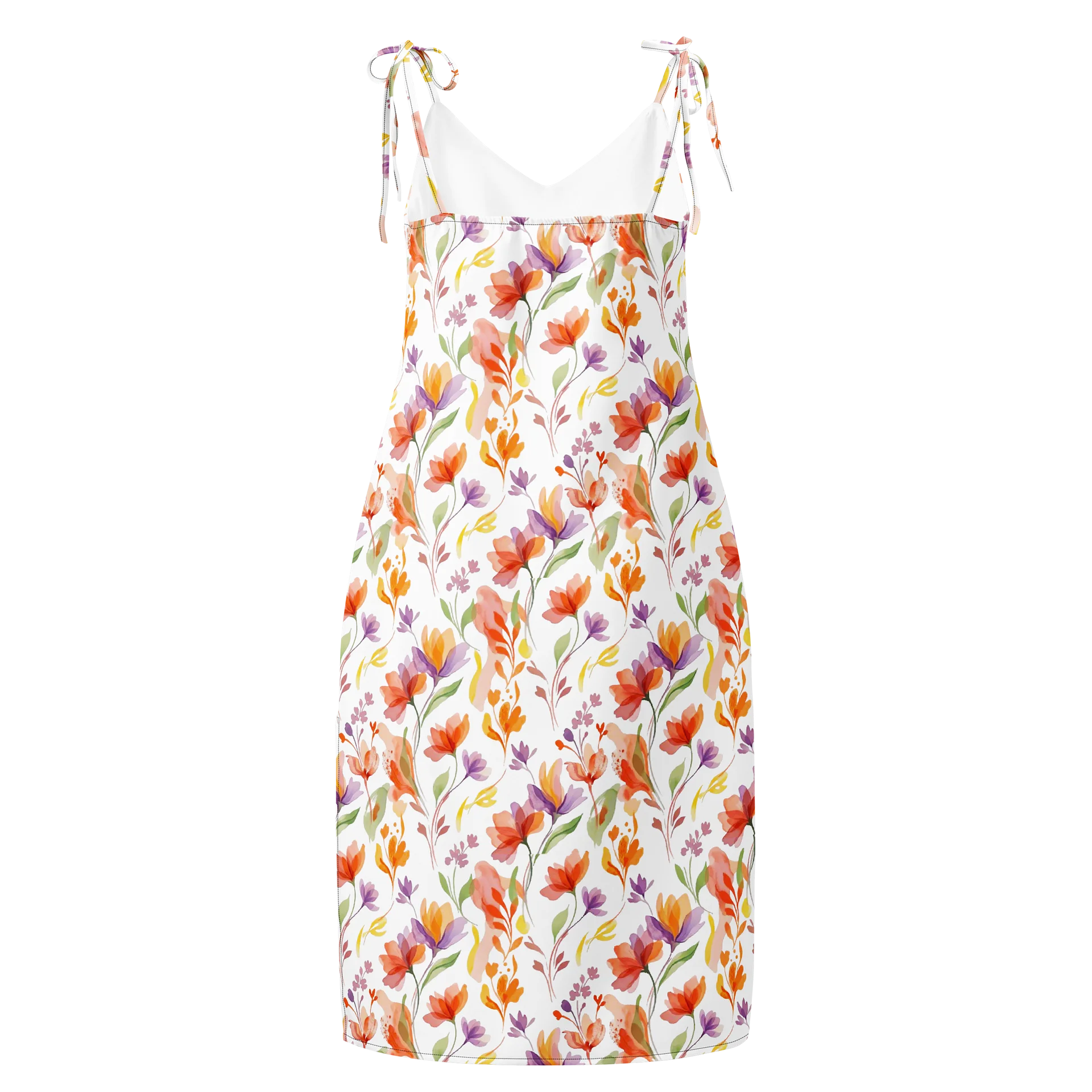 MINAY Signature 'Fleur' Silhouette Dress | Watercolor Floral Art Dress product image (2)