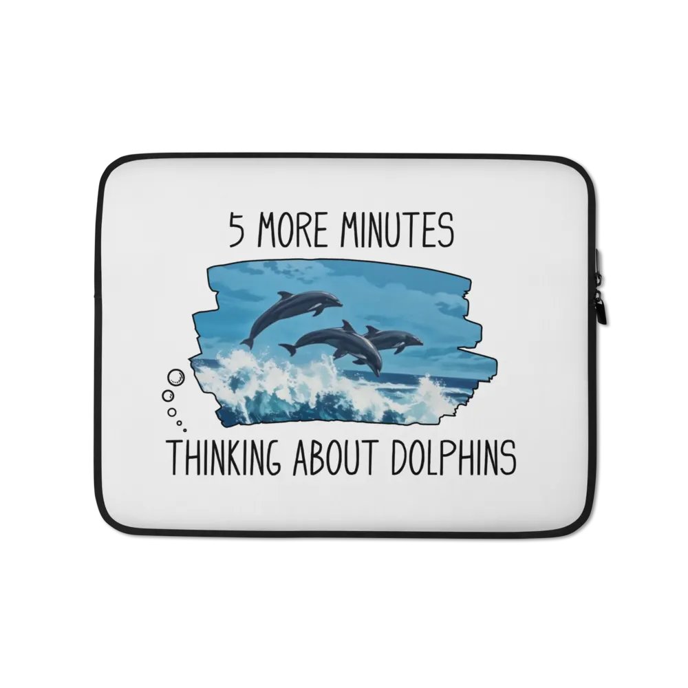 Funny Dolphins Laptop Sleeve product image (1)
