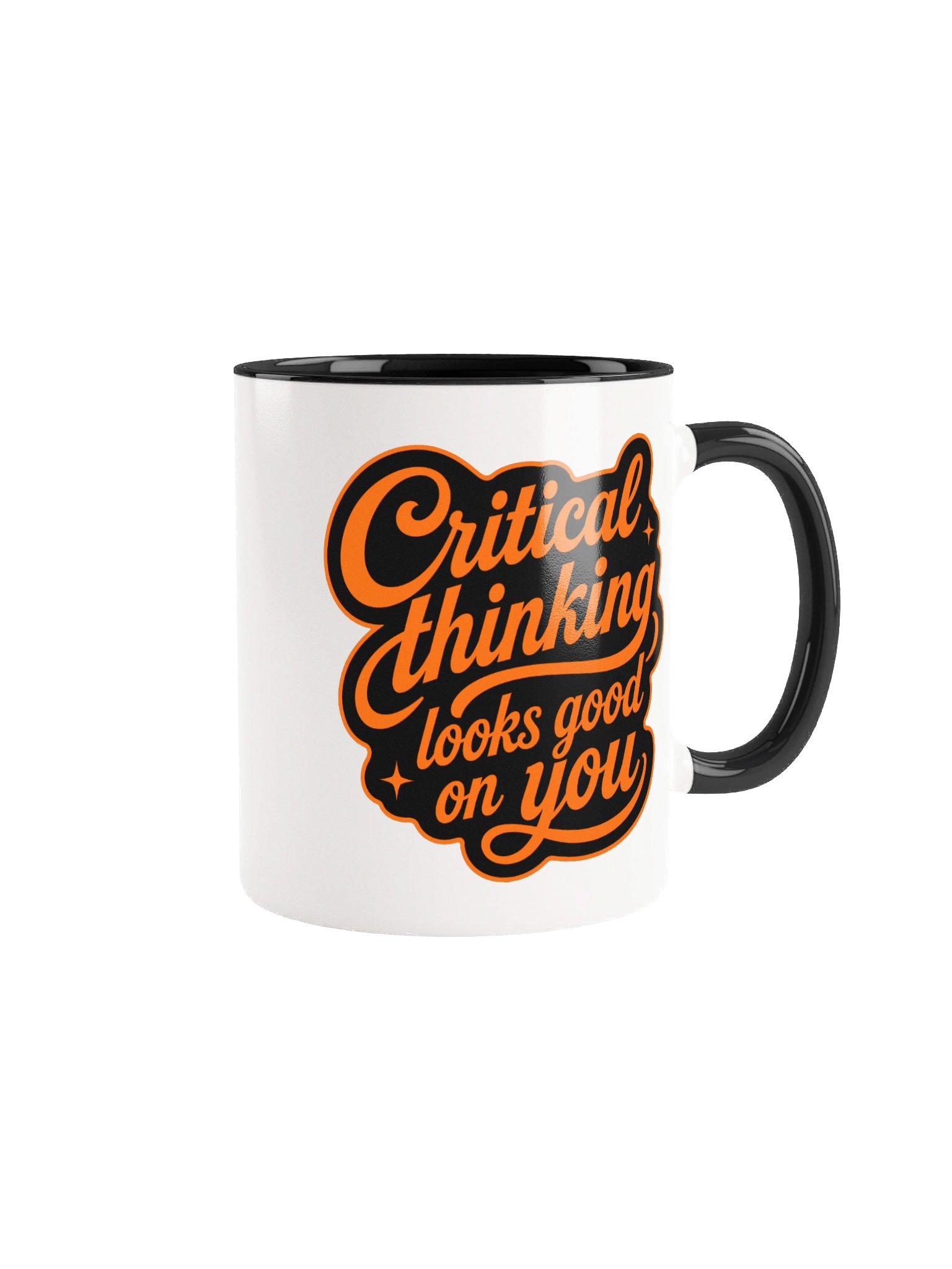 Critical Thinking Looks Good On You - Accent Mug product image (1)