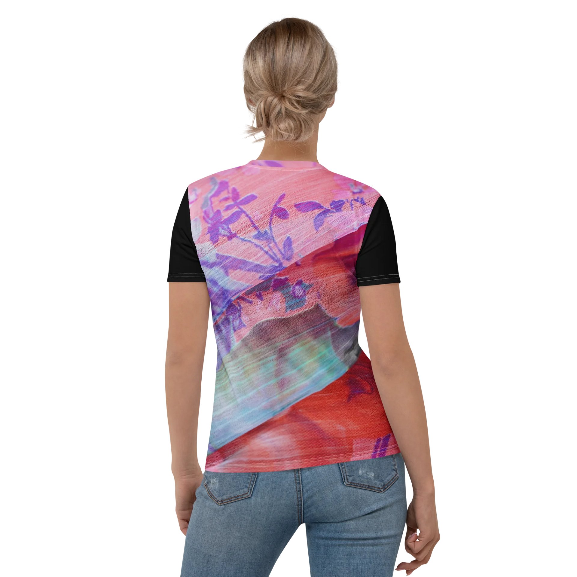 Paradise Breeze Black Women's Print T-Shirt product image (3)