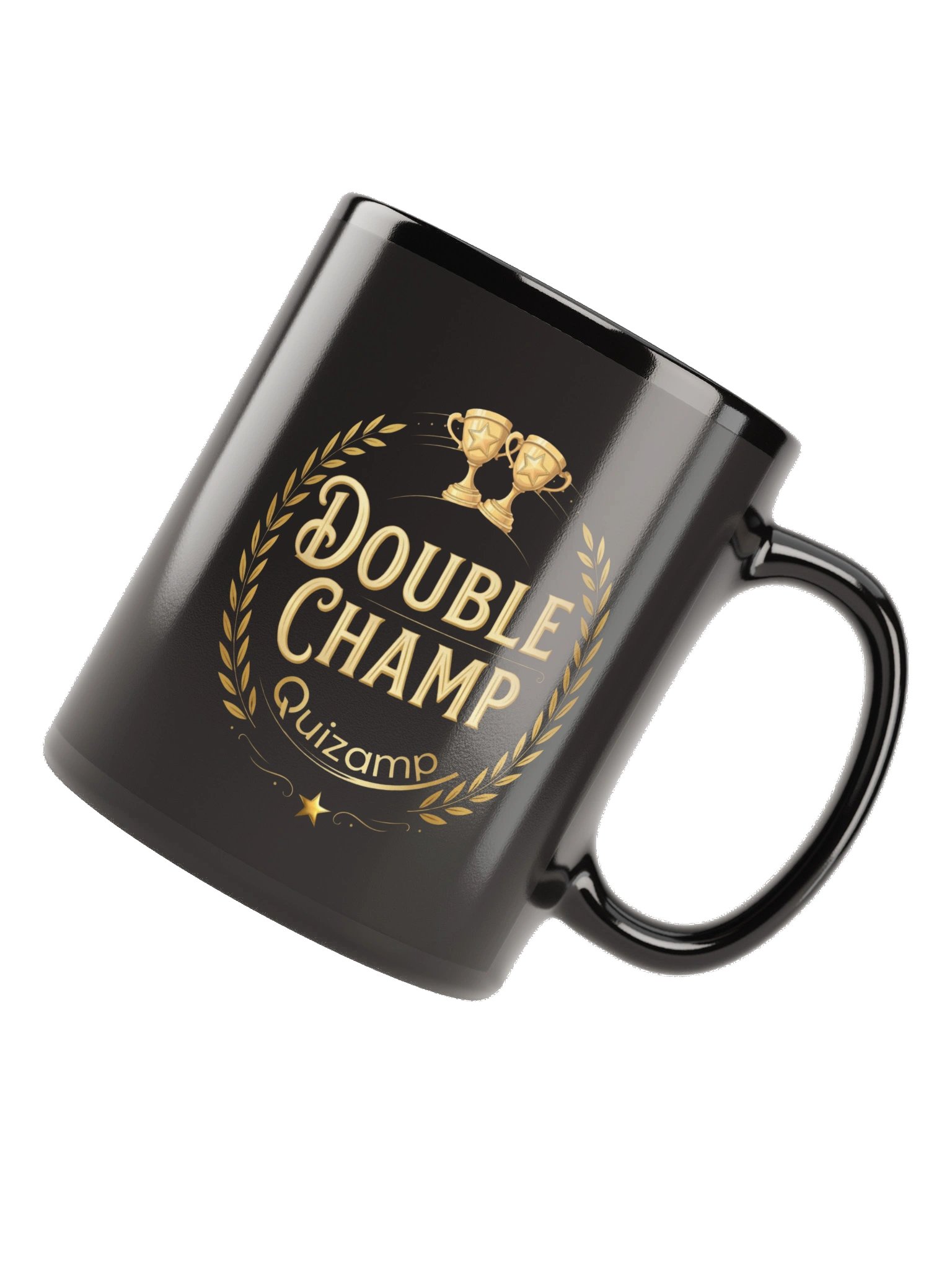 "Double Champ" Quizamp Mug - Black (11oz) product image (6)