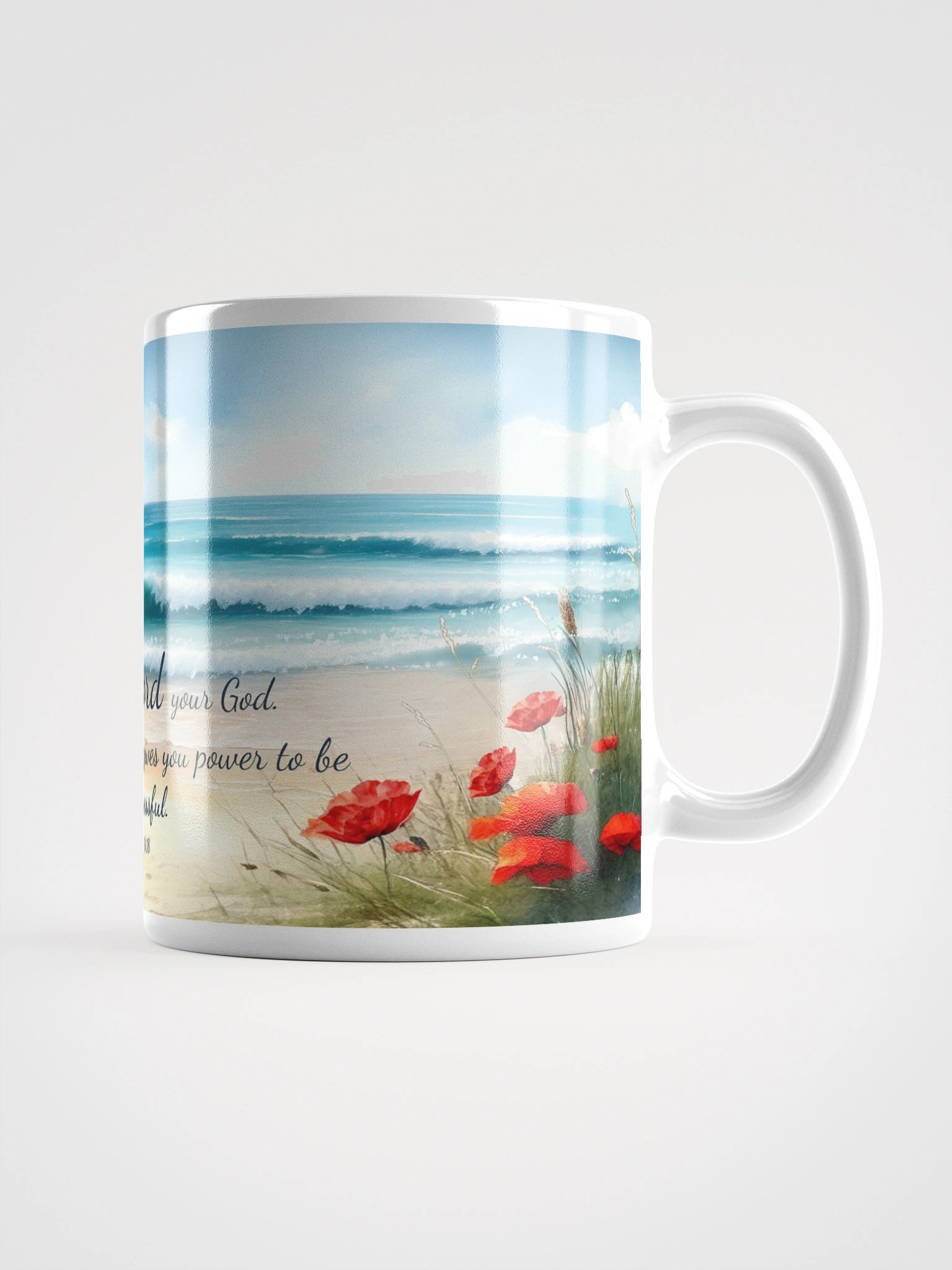 Power to Succeed - Christian Quote Mug - Inspirational 11oz Ceramic Coffee Cup, product image (4)
