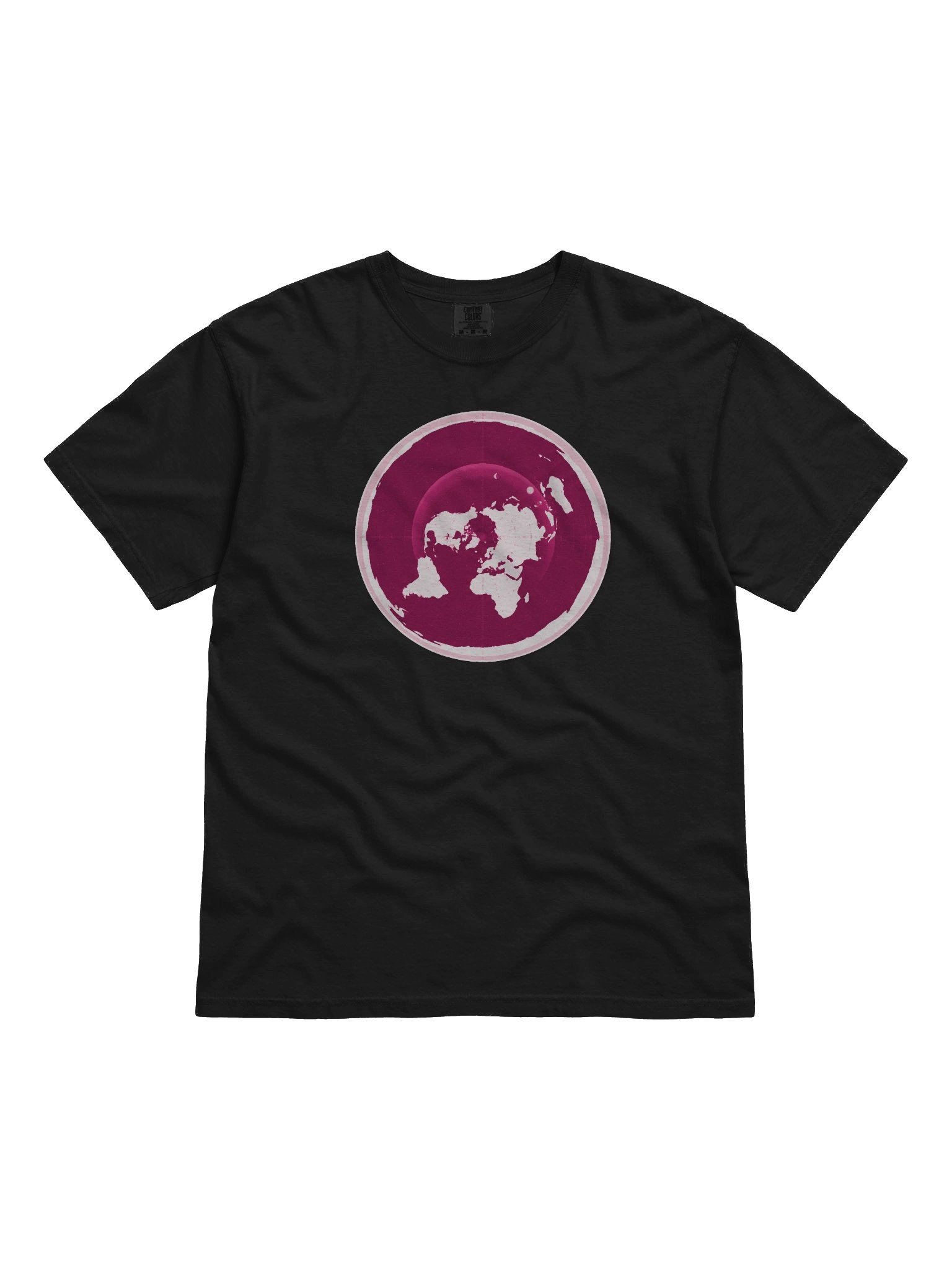 Flat Earth Map in magenta product image (2)