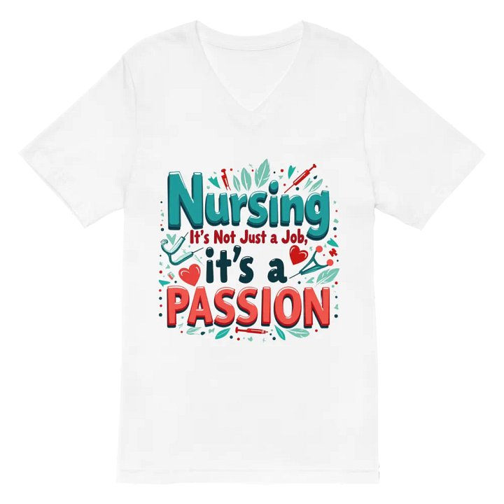 Passionately Nursing V-Neck Tee product image (2)