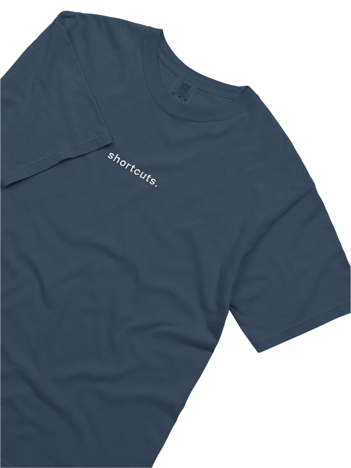 Shortcuts, Period. Embroidered T-Shirt product image (1)