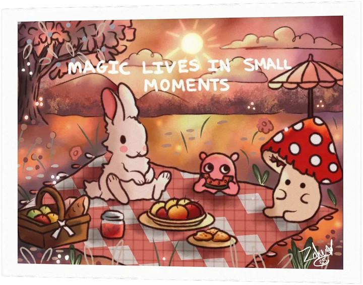 Magic In Small Moments Whimsical Poster | Byzahraartz Shop product image (10)