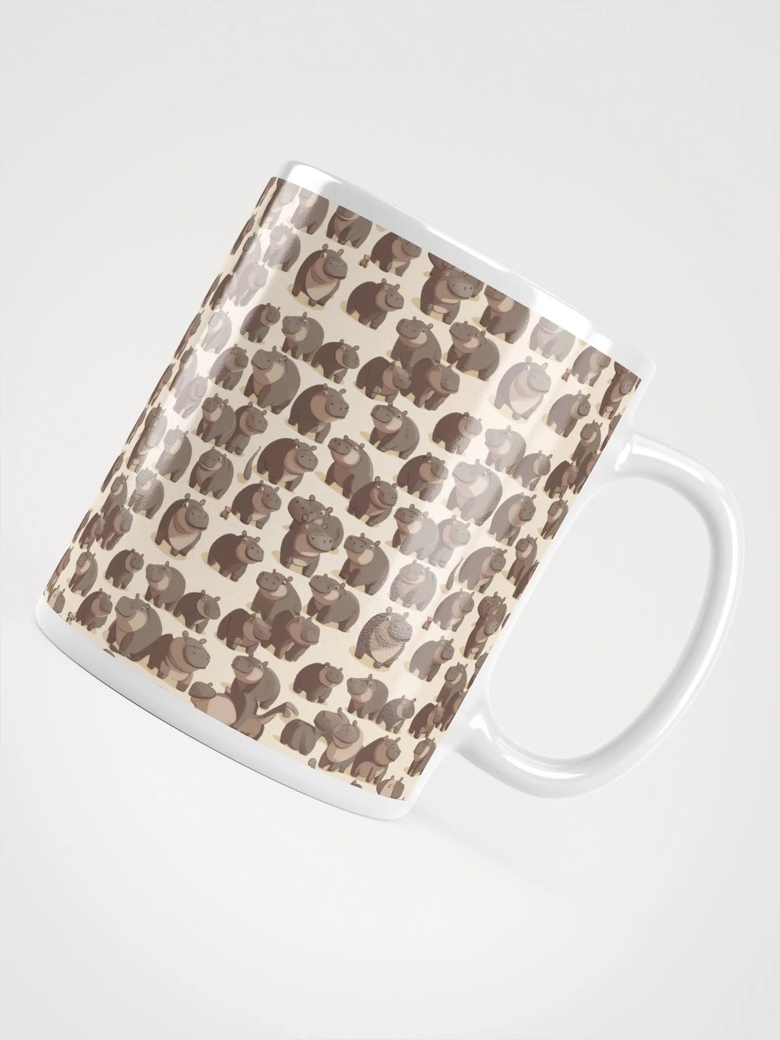 Happy Hippo Pattern Mug product image (10)