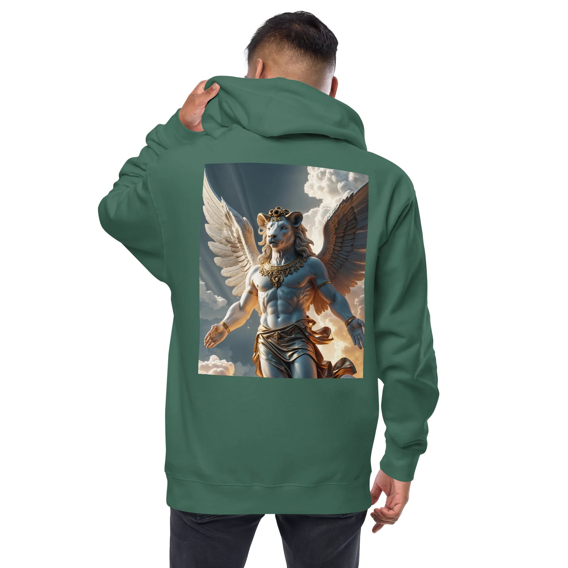 Mythical Lion Winged Zip-Up Hoodie product image (4)