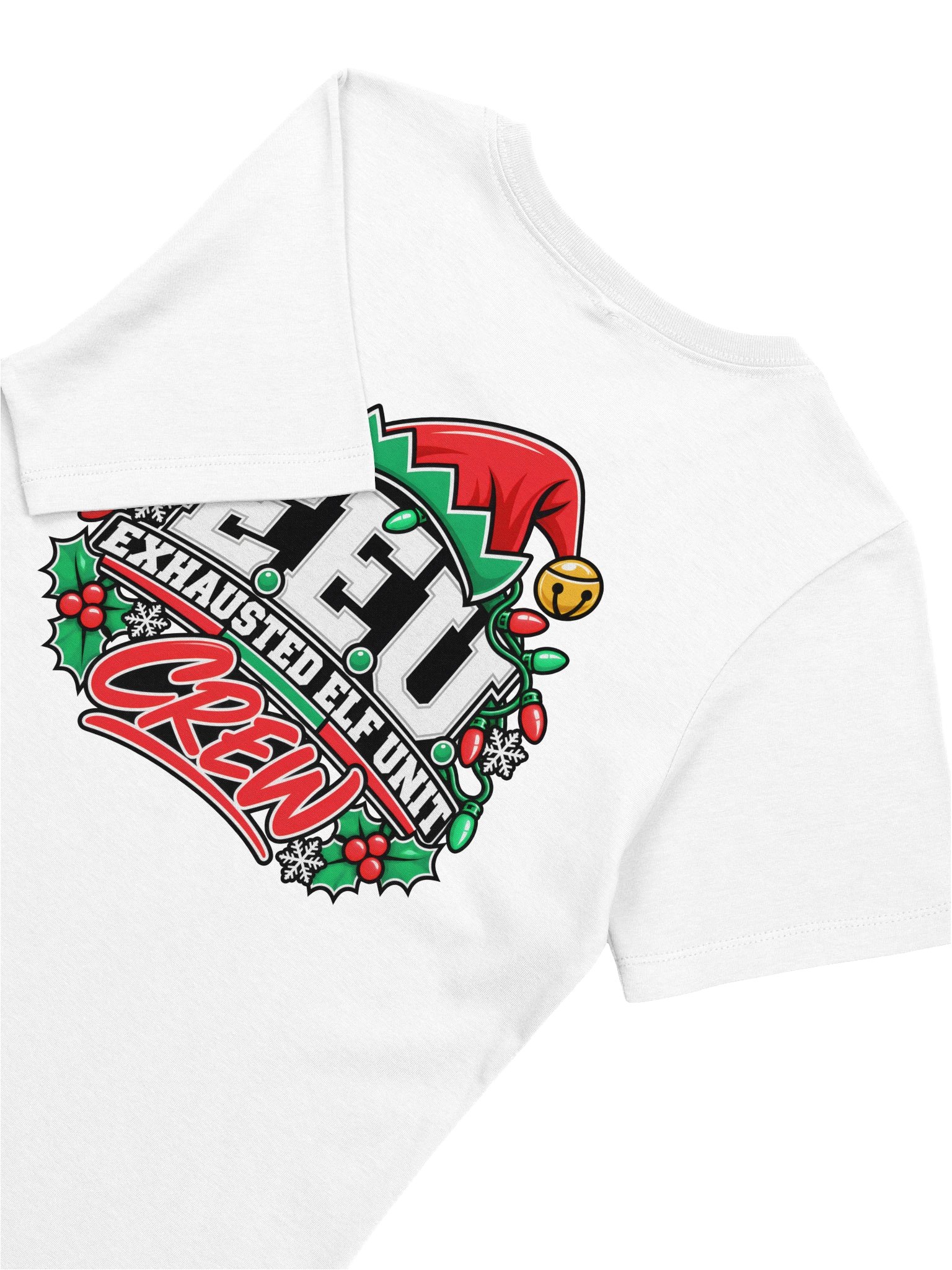 Exhausted Elf Unit Crew Women's Relaxed-Fit Tee | White product image (6)