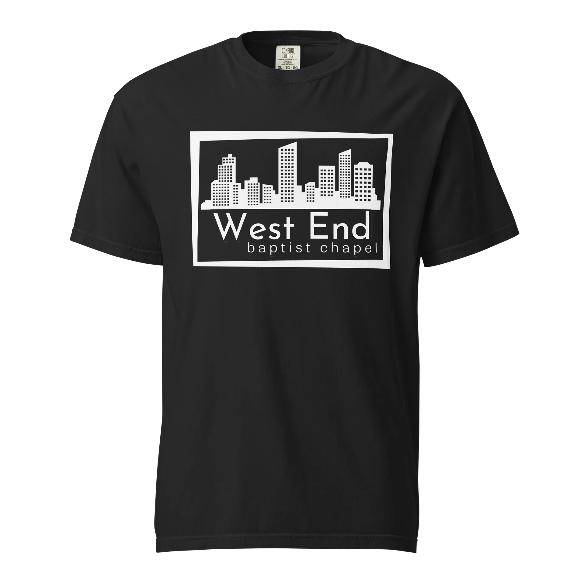 Black T-Shirt with White Logo product image (1)